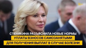 Стенякина разъяснила новые нормы уплаты взносов самозанятыми для получения выплат в случае болезни