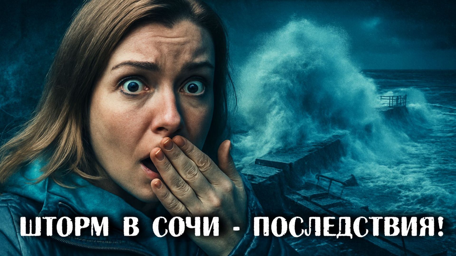 МОЩНЫЙ ШТОРМ в СОЧИ ⚡ Руины пляжа в Лоо смотреть онлайн