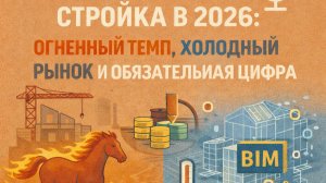 Стройка в 2026: огненный темп, холодный рынок и обязательная цифра