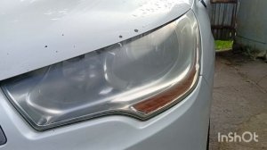 удалили вмятину + полировка фар