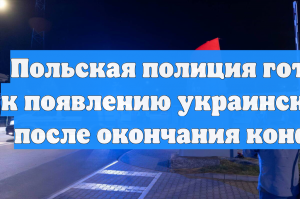 Польская полиция готовится к появлению украинских банд после окончания конфликта