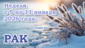 РАК | ТАРО прогноз на неделю с 5 по 11 января 2026 года