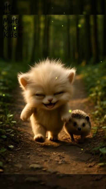 Весёлый чудик в лесу🐱 🌲✨ смотреть онлайн