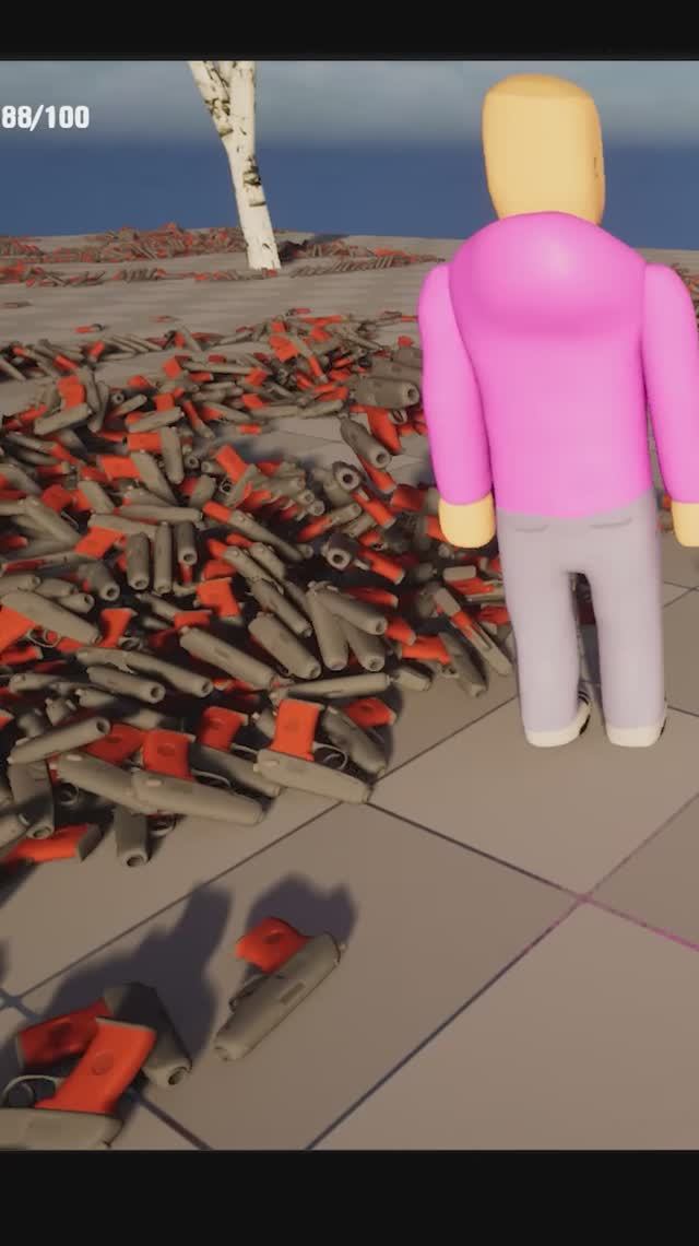 Безумие из пистолетов Макарова в unreal engine