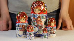 Авторская матрёшка Снеговик | www.artshop-rus.com