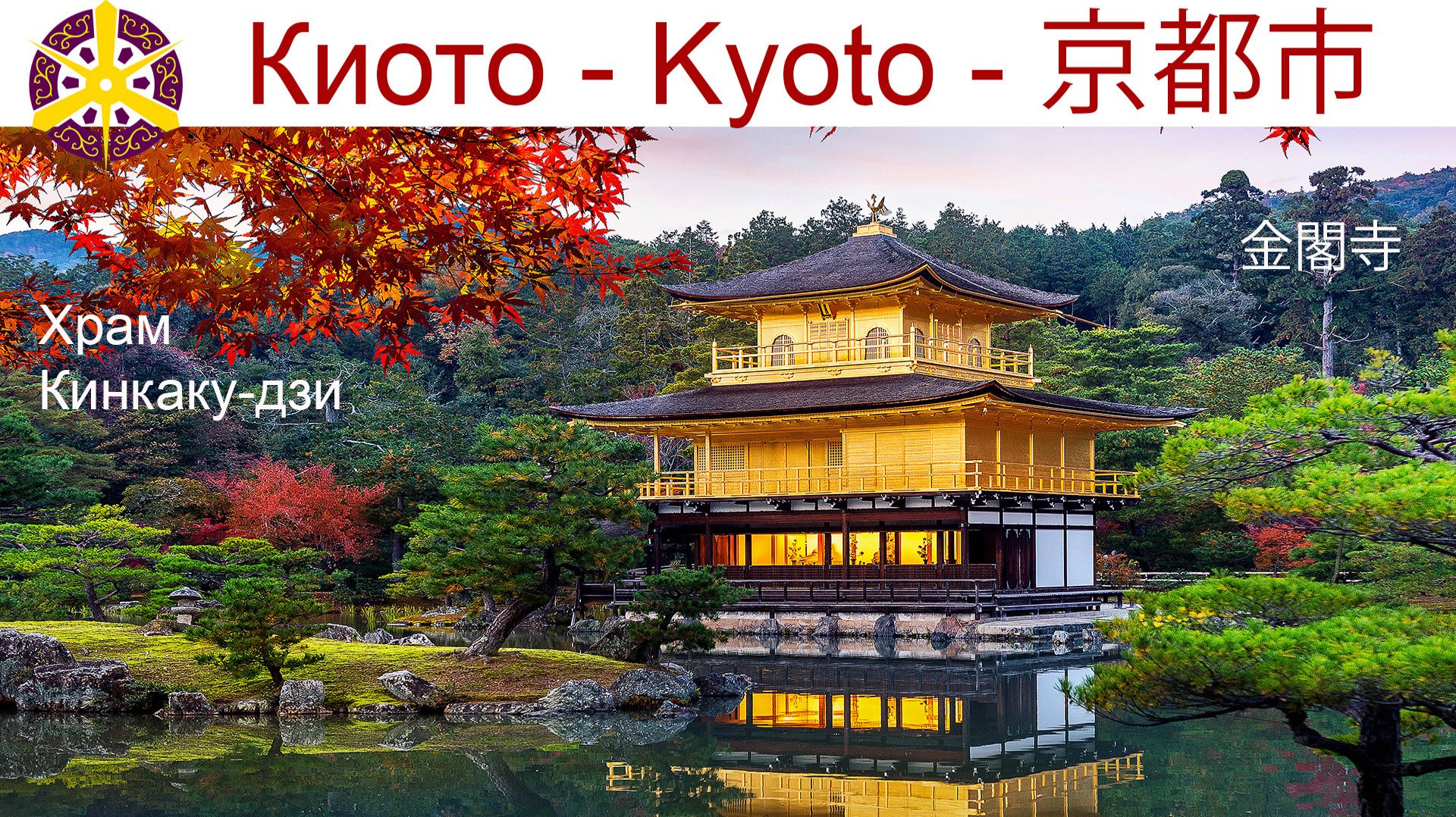 Кинкаку-дзи - Золотой храм в Киото, Япония смотреть онлайн