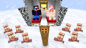 ❄️🌳ПЕРЕЖИЛИ СНЕГОПАД В ДОМЕ НА ДЕРЕВЕ В МАЙНКРАФТ! ШЕДИ ЛЕСКА И НУБИК MINECRAFT