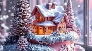 Лес просыпается в снегу. С добрым утром. Музыкальная открытка.