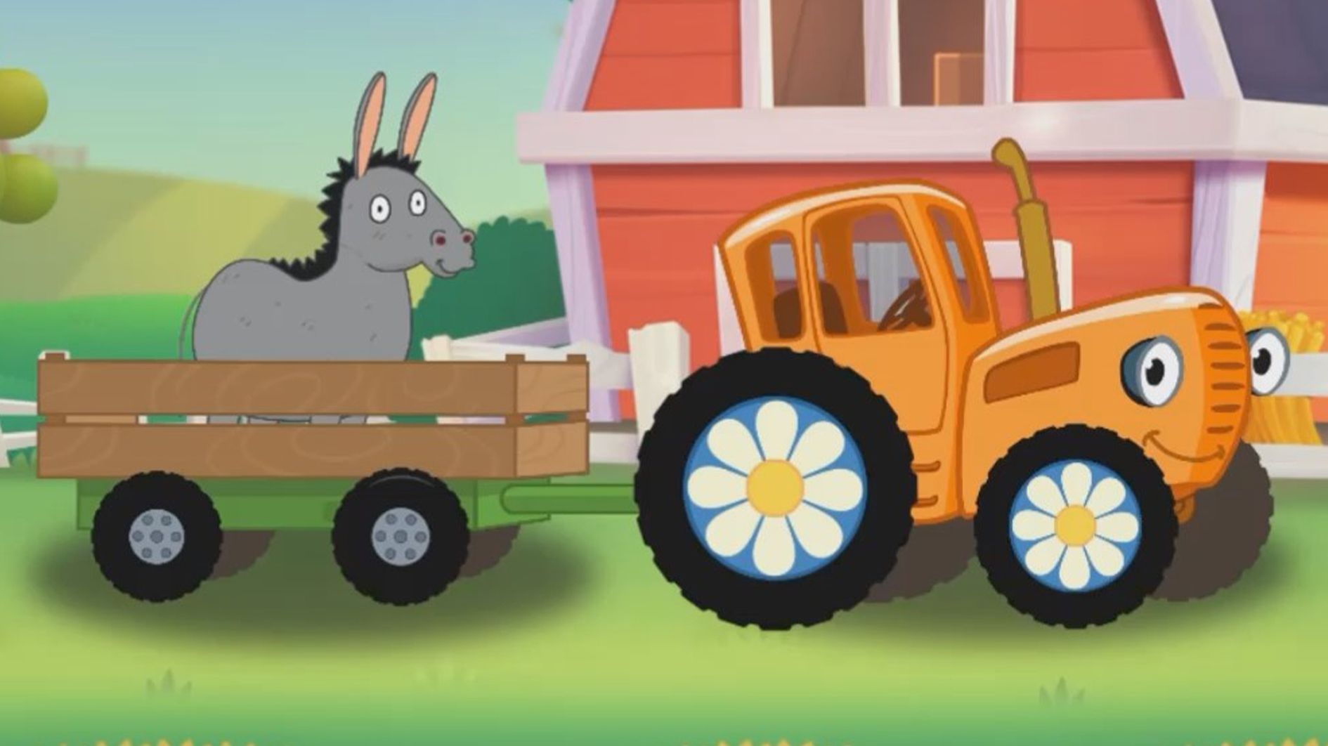 Мультики Для Детей, Едет По Полям Собирая Овощи и Фрукты смотреть онлайн