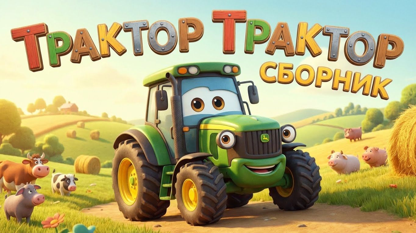 Сборник Трактор Трактор. Песнки для детей про ТРАКТОР. Песенки про машинки. смотреть онлайн
