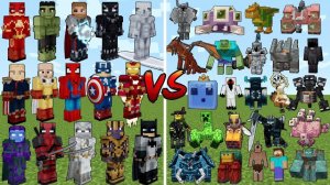 СУПЕРГЕРОИ ПРОТИВ КРУТЫХ БОССОВ В МАЙНКРАФТЕ, ЭКСПЕРИМЕНТЫ