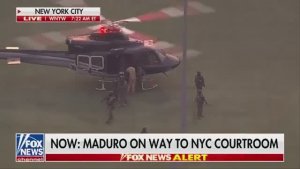 Президент Венесуэлы Николас Мадуро и его супруга Силия Флорес в суд для предъявления им обвинения