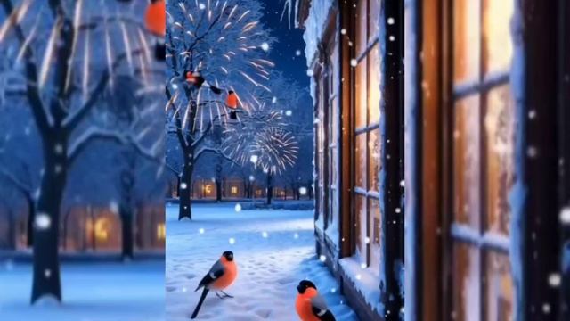 Парень Весы и девушка Скорпион встречают новый год красивая песня о любви