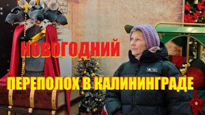 Новогодний ПЕРЕПОЛОХ в Калининграде со снегом и без.Отмечаем холодцом со снегуркой и дедом Морозом.