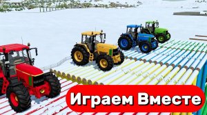 МУЛЬТИКИ ПРО ТРАКТОРЫ ДЛЯ ДЕТЕЙ 🚜 КАТАЕМСЯ НА РАЗНОЦВЕТНЫХ МАШИНКАХ ПО ГОРКАМ №10
