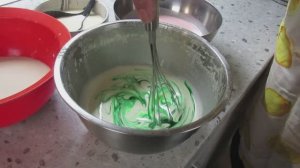 Рождественские разноцветные блины