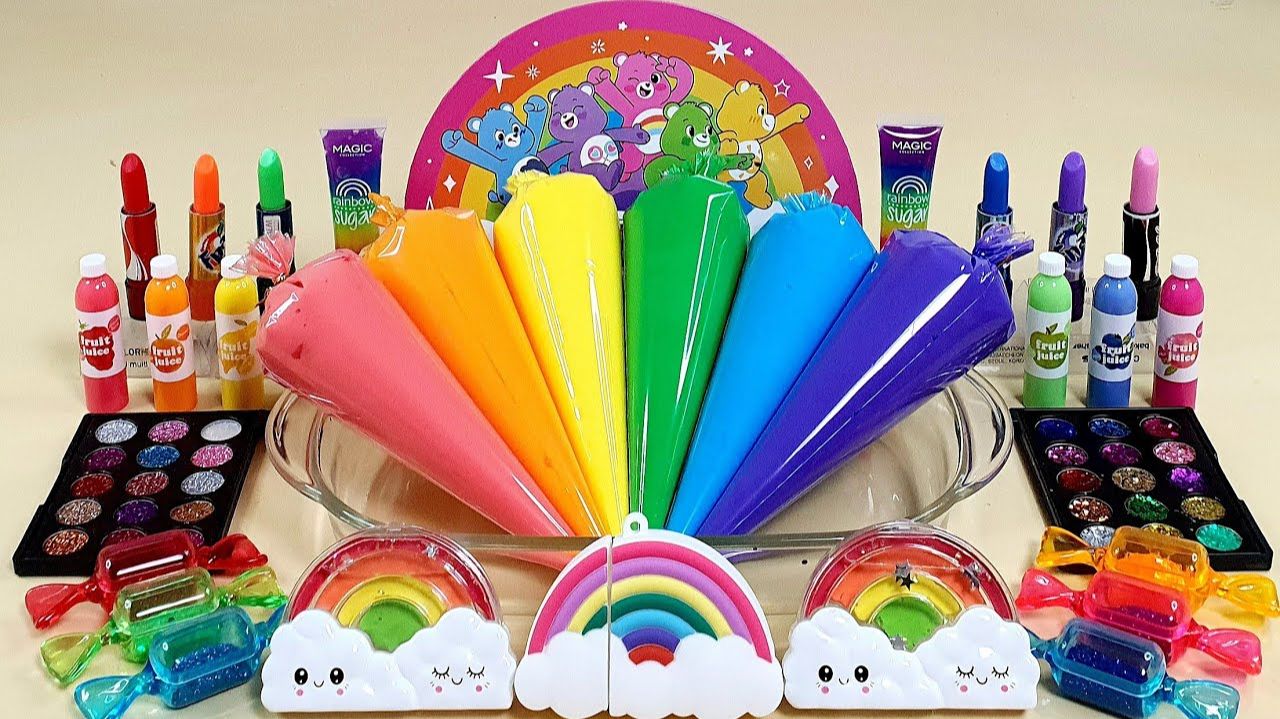 Необычные Слаймы АСМР, Смешиваем разноцветные Слаймы смотреть онлайн