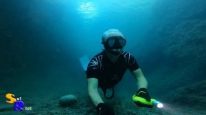 Мыс Лермонтова. Под водой Грот Дианы