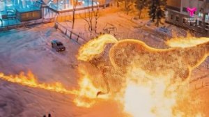 Огненная лошадь на улицах Тюмени