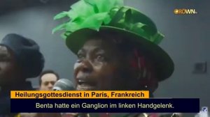 После предписания исцеления у Бенты исчезла боль