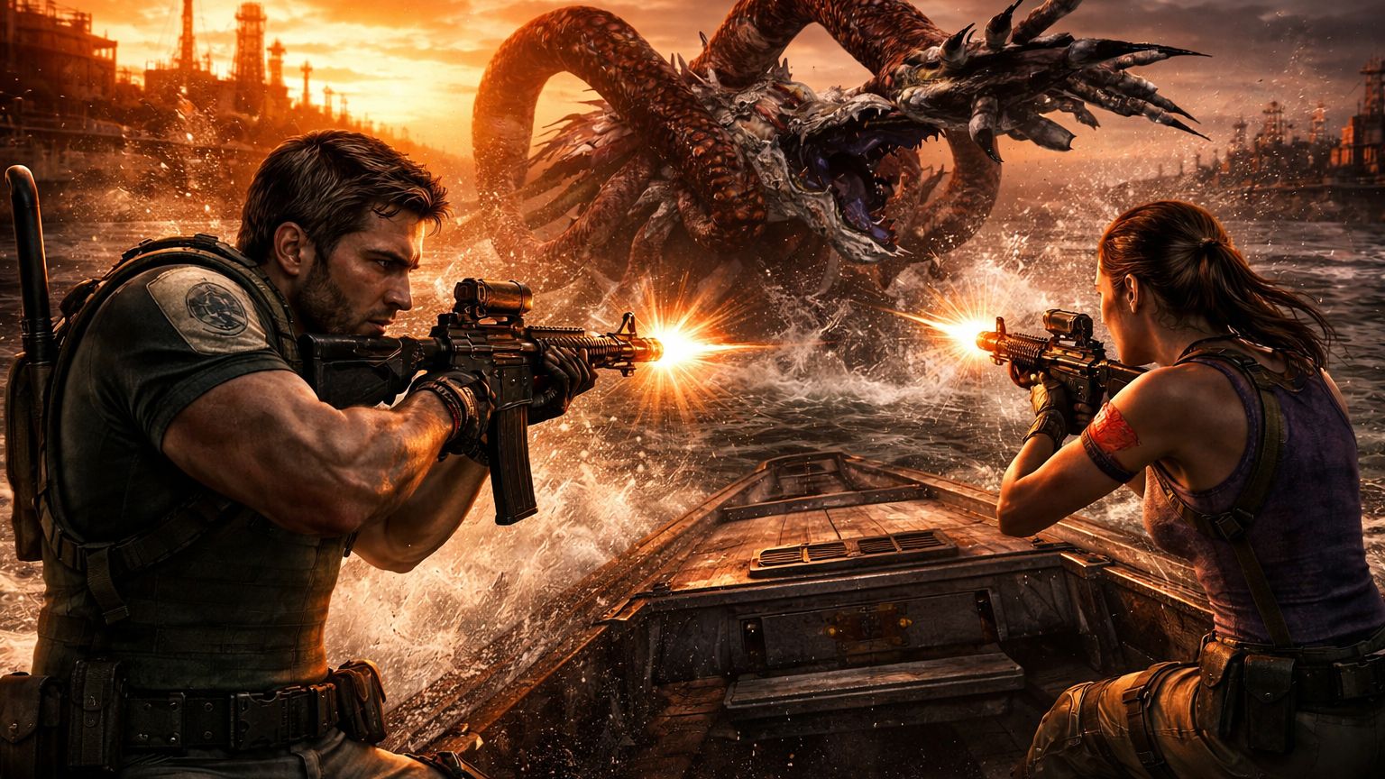 Resident Evil 5 — Прохождение №7| Глава 3-3| Скважины и щупальца