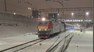 единичка Беларусь! ЧС7-276 поезд №1 Москва–Минск | Кунцево