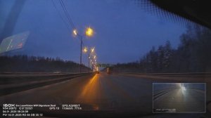 Поездки на авто. 04 января 2026, Москва - Тула, Трасса М2, ранее утро (таймлапс x4)