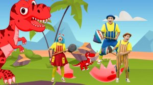 Гигантское яйцо-сюрприз с динозавром | Детские песни для детей и малышей