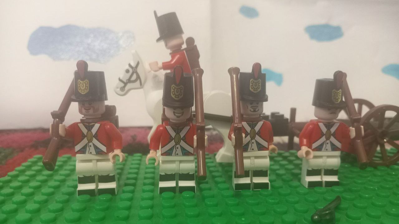 Британские солдаты с конём и пушкой! Lego обзор смотреть онлайн