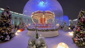 Новогодняя красота на территории НИИ Склифосовского . Новогодняя Москва