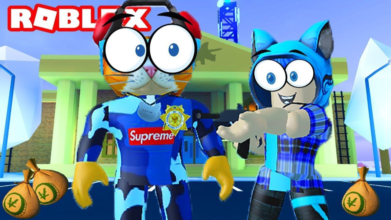 ДВА КОТА ЧИТЕРА В РОБЛОКС ПОБЕГ ИЗ ТЮРЬМЫ! ROBLOX Jailbreak Котик Игроман и КОТЁНОК ЛАЙК смотреть онлайн