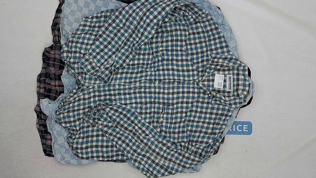 Рубашки фланель мужские  секонд оптом 3 пак