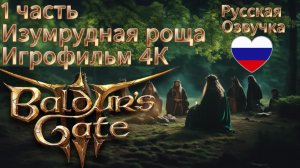 Baldur's Gate 3 1 часть Изумрудная Роща Игрофильм 4 K Русская Озвучка