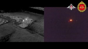 Кадры боевой работы в ходе освобождения н.п. Родинское в ДНР