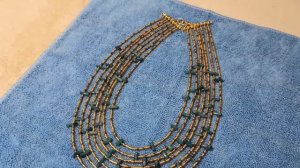 Многорядные колье из бисера 💖