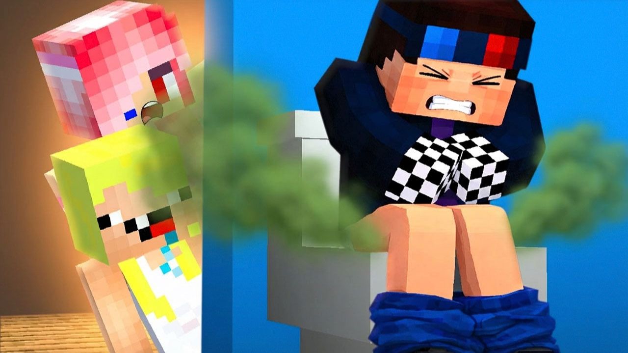 🚽🤢Я СЪЕЛ ЧТО-ТО НЕ ТО И ОТРАВИЛСЯ В МАЙНКРАФТ! ШЕДИ ЛЕСКА И НУБИК MINECRAFT смотреть онлайн