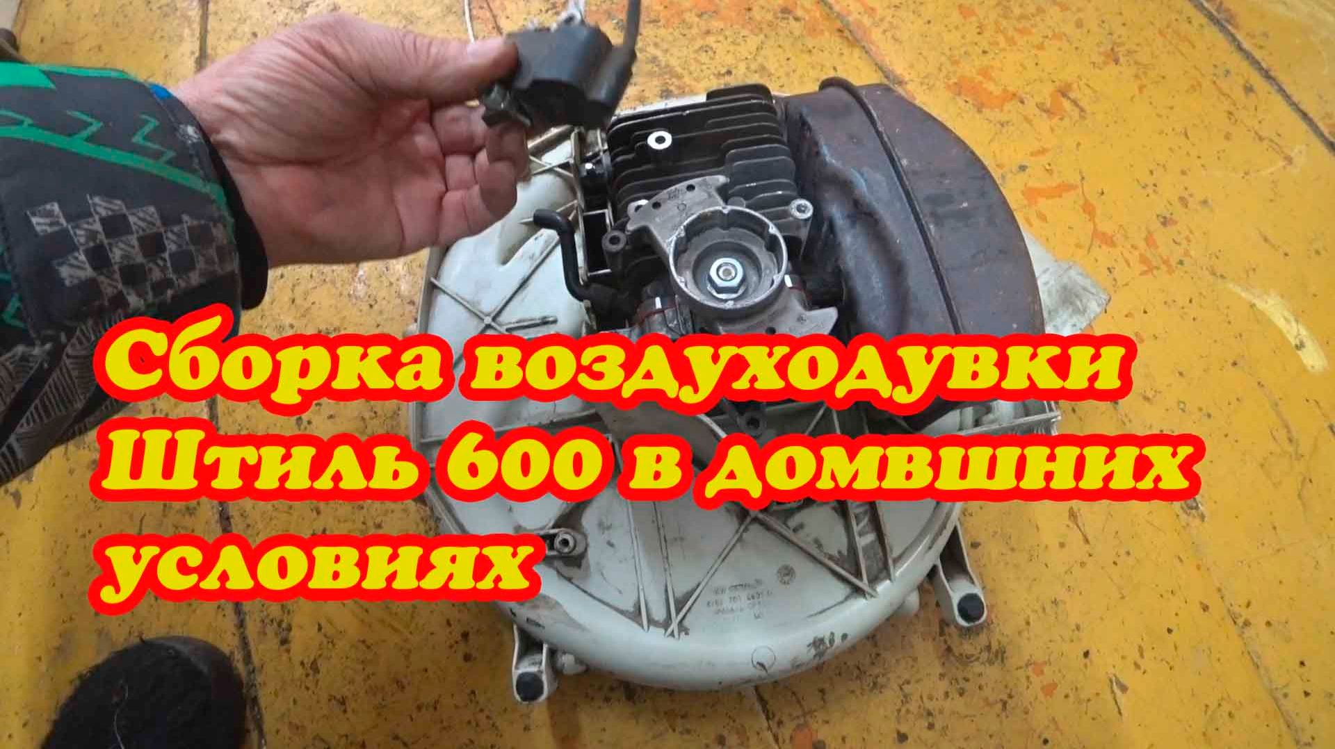СБОРКА ВОЗДУХОДУВКИ Stihl BR 600 Magnum BR 500 BR 700 И РЕГУЛИРОВКА смотреть онлайн