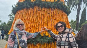 45) На зиму в Абхазию-4. Мандариновый фестиваль, часть 1. Прогулка по набережной