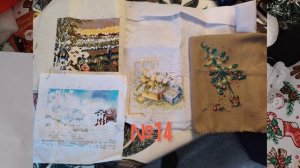 Вышивальные процессы, перешедшие с 2025года. Игра "Кубик 6х6", обзор работ, подготовка.