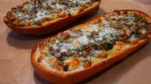 Багет с грибами Быстрая закуска