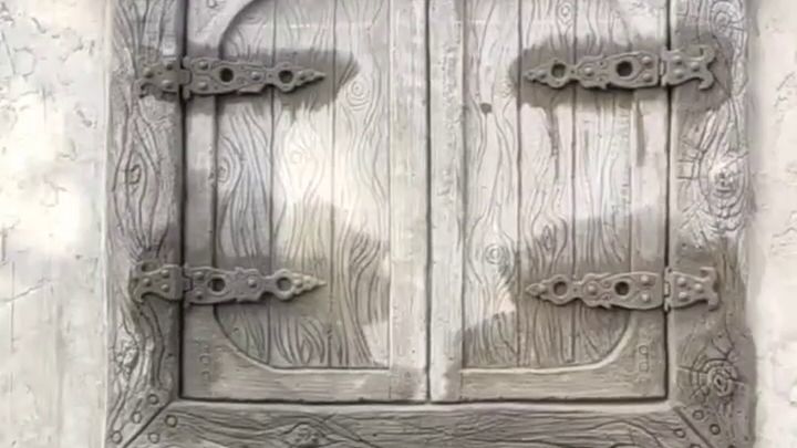 оформление окна декор  барельеф из  арт бетона. мастер Осипова Бюбовь смотреть онлайн