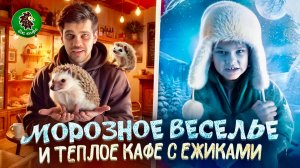 Саймон и папа: морозное 🥶 веселье и тёплое кафе с ёжиками 🦔