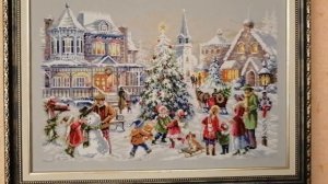 Накануне Рождества (Чудесная игла, 100-250): оформленная работа