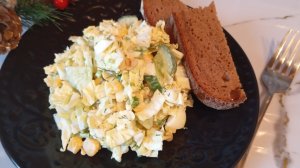 Готовлю обалденно,вкусный, лёгкий салатик "Свежесть".