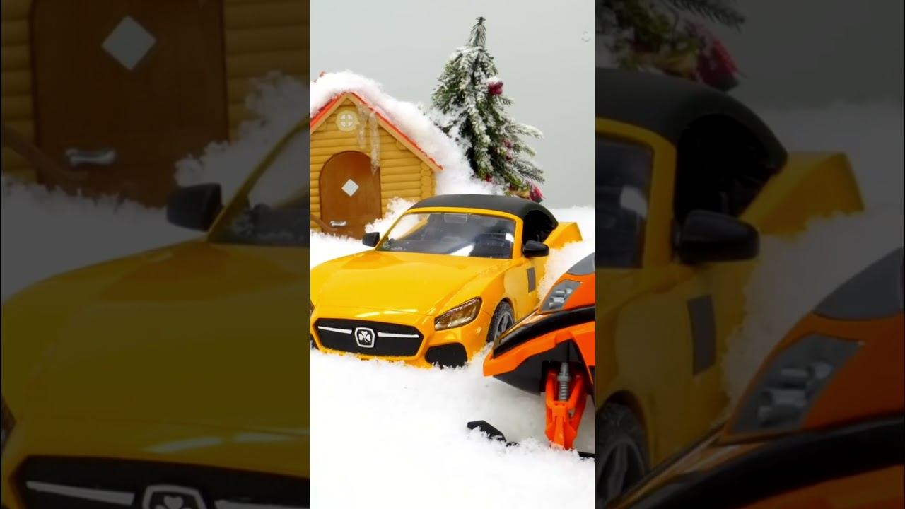 Хекс вытаскивает машину Кевина из снега! ☃️❄️️ #длядетей #игрушкидлядетей #машинкидлядетей смотреть онлайн