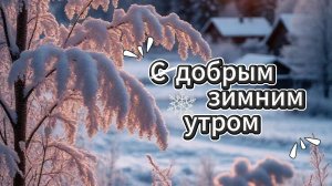 С добрым зимним утром и отличного настроения ☕