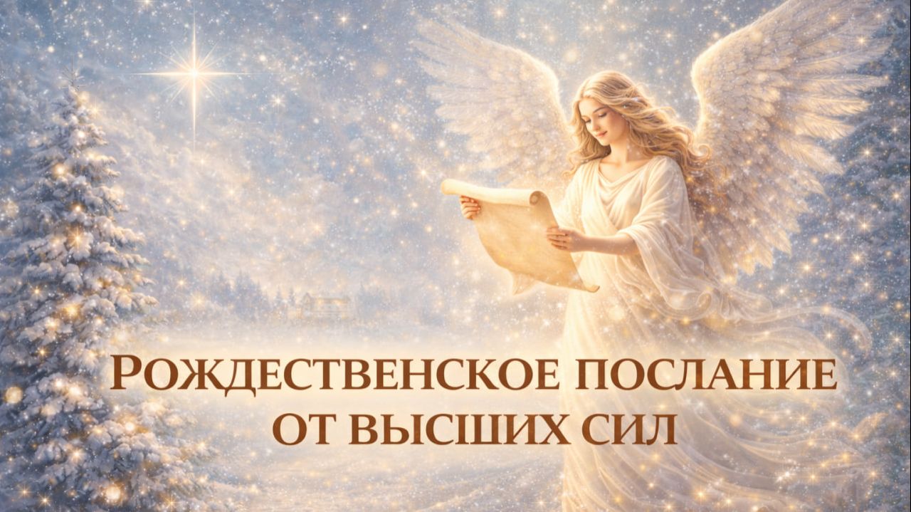 💌 РОЖДЕСТВЕНСКОЕ ПОСЛАНИЕ 👼ОТ ВЫСШИХ СИЛ. Подсказка Ангела в Рождество. смотреть онлайн
