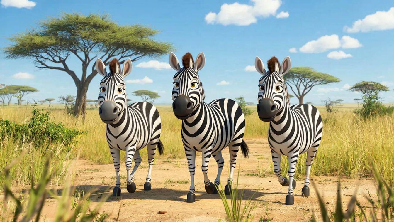 Мультик Три зебры и полосатая мечта смотреть онлайн