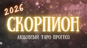 ✨СКОРПИОН любовный таро прогноз на 2026 год ✨