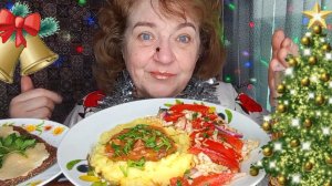 Мукбанг ИРКА Скоро из ШТАНОВ ВЫПРЫГНЕТ! Окрошку БОЛЬШЕ есть НЕ Смогу! ВСЕХ С НАСТУПАЮЩИМ РОЖДЕСТВОМ!